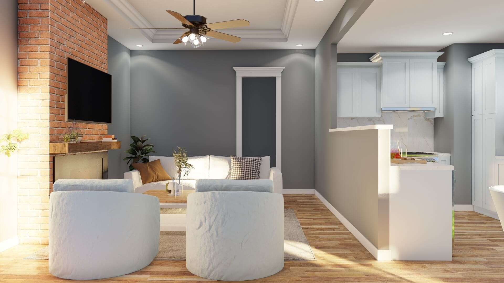 Great Room of this 4-Bedroom,1562 Sq Ft Plan -153-1954