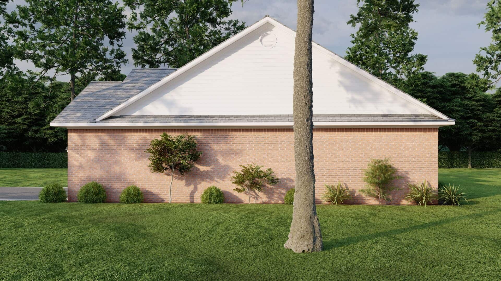 Right Side View of this 4-Bedroom,1562 Sq Ft Plan -153-1954
