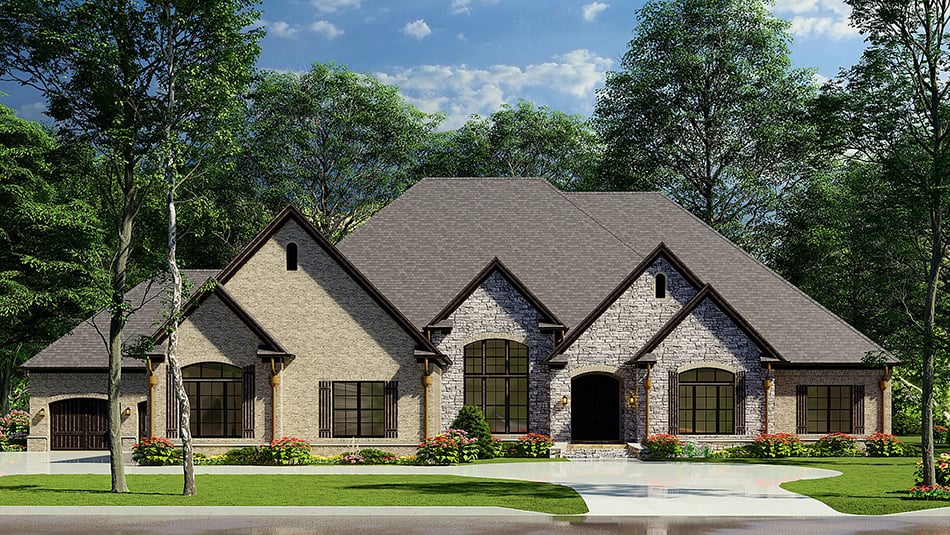 Luxury House Plan (#153-1982) at The Plan Collection.