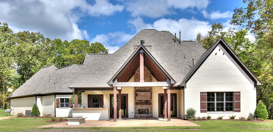 Rear View of this 4-Bedroom,3752 Sq Ft Plan -153-1989