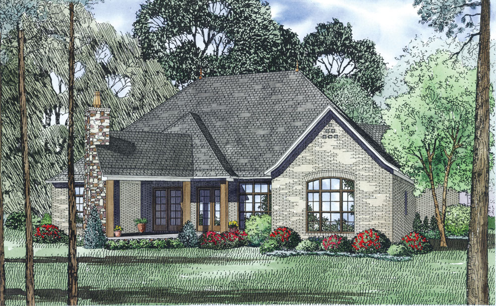 Rear View of this 3-Bedroom, 2408 Sq Ft Plan - 153-1992