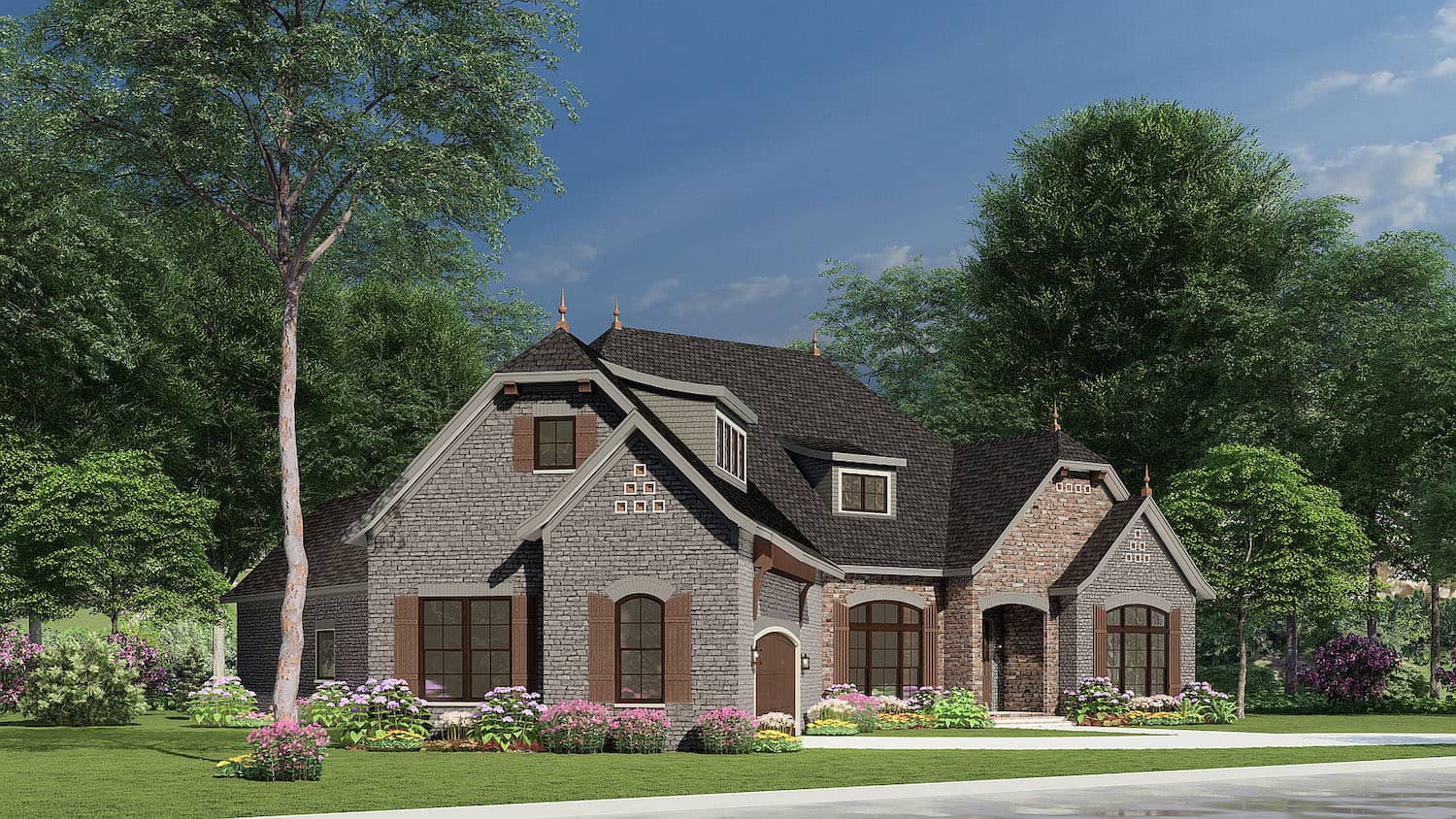 Left Side View of this 3-Bedroom, 2408 Sq Ft Plan - 153-1992
