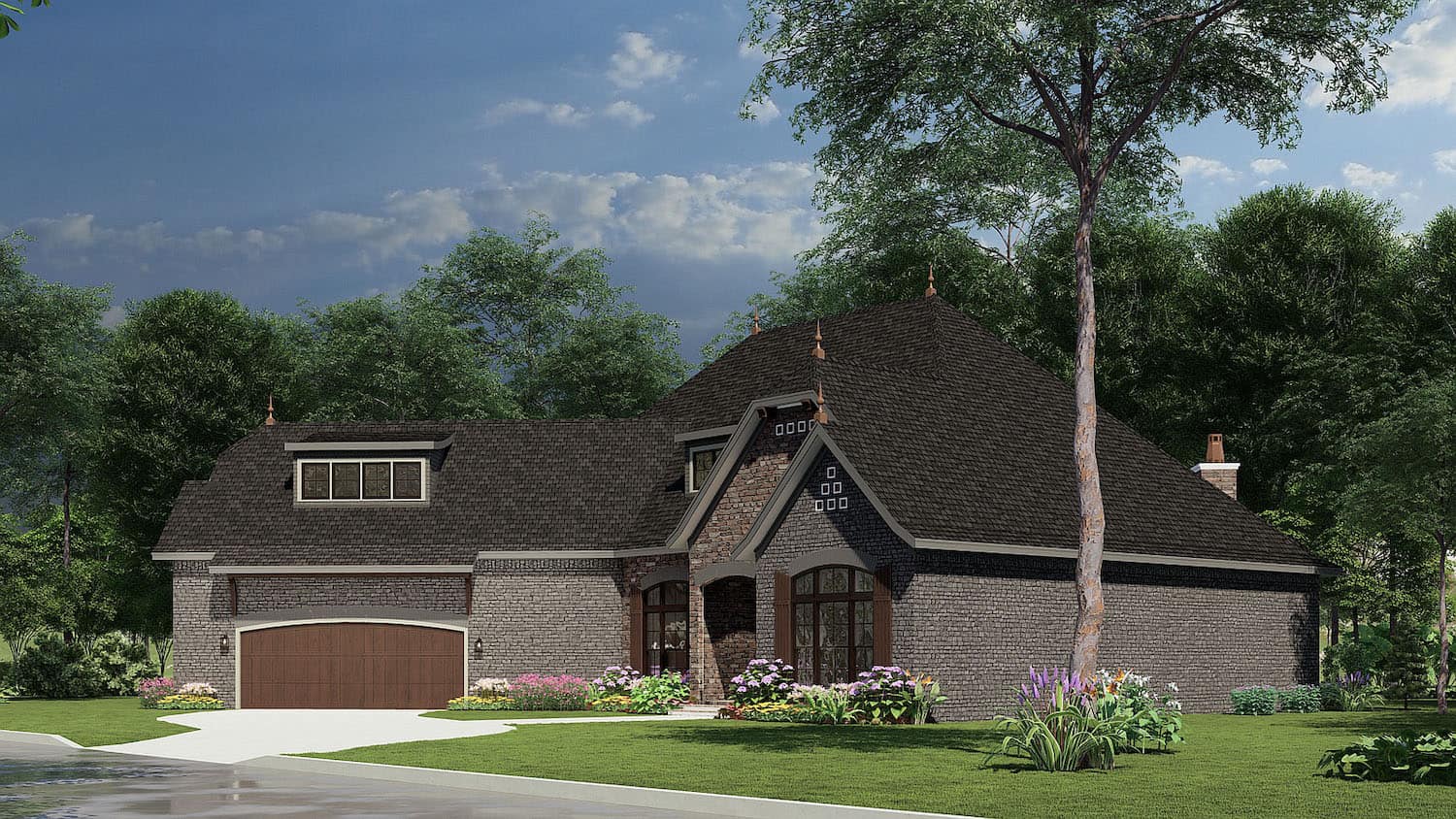 Right Side View of this 3-Bedroom, 2408 Sq Ft Plan - 153-1992