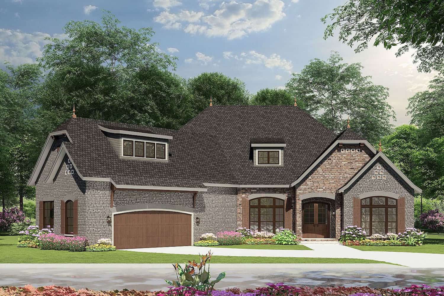 French style house (Plan #153-1992)