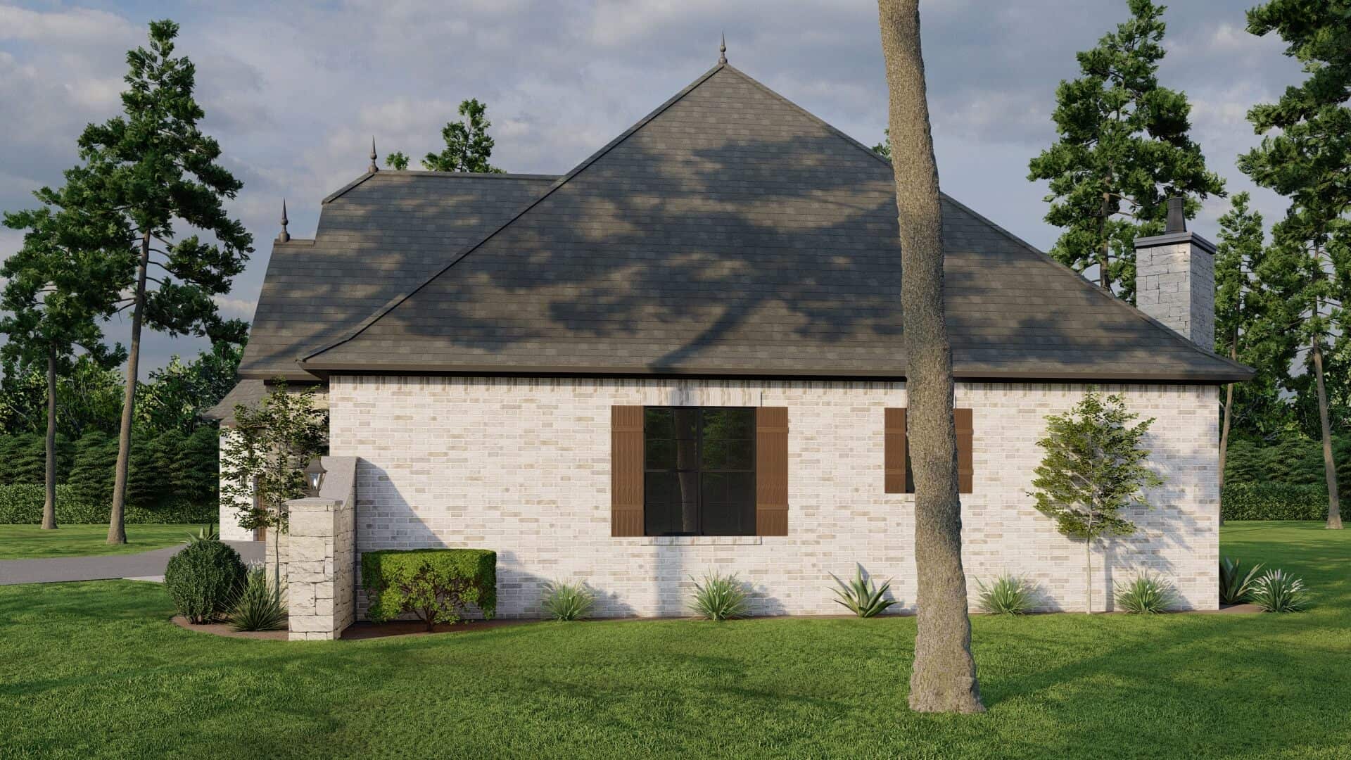 Right Side View of this 4-Bedroom,2631 Sq Ft Plan -153-1993