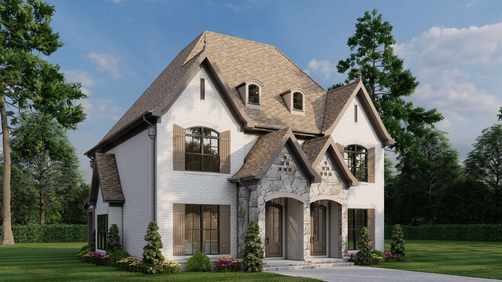 Home Plan Front Elevation of this 2-Bedroom,1510 Sq Ft Plan -153-1998