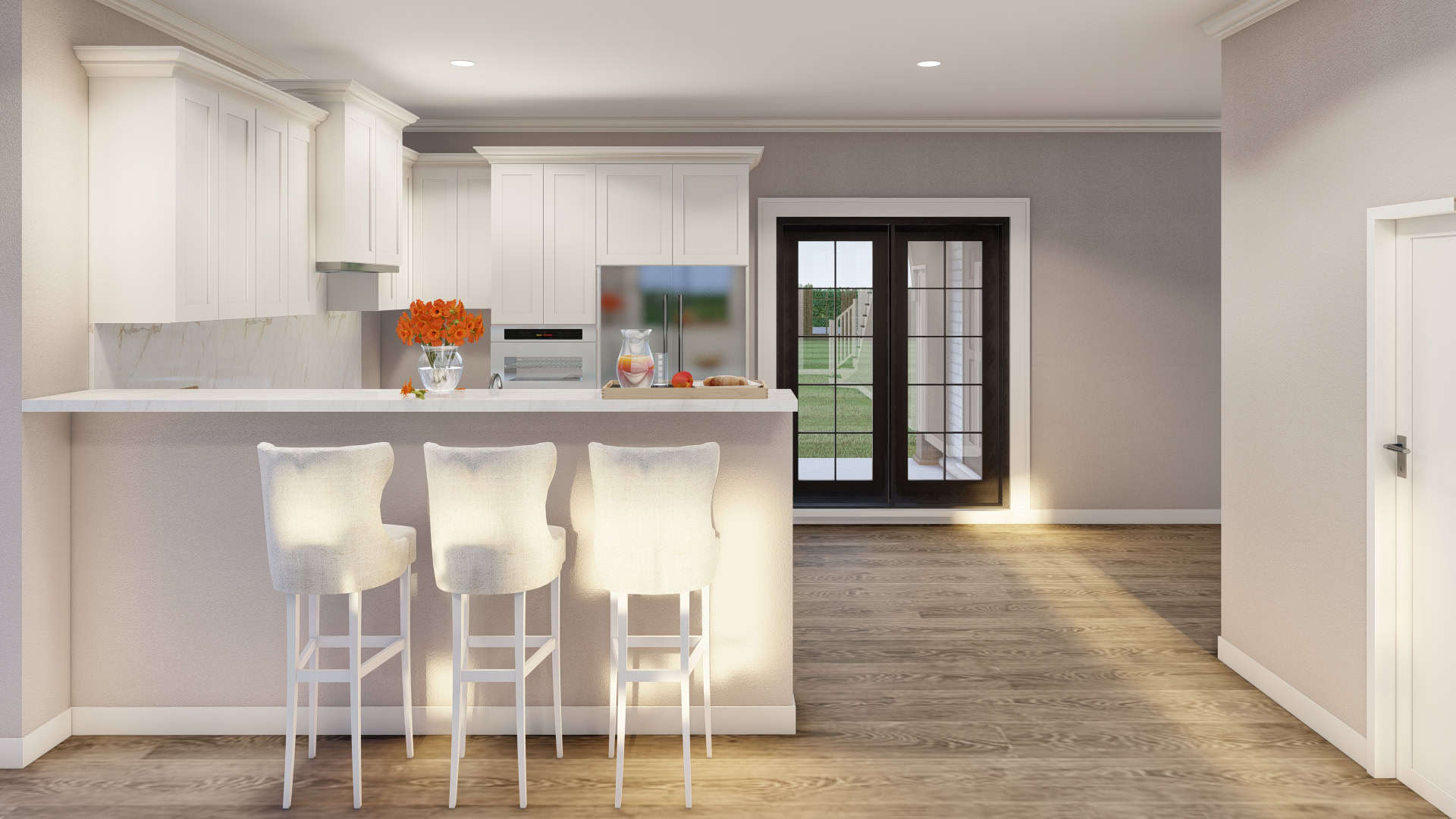 Kitchen: Breakfast Bar of this 2-Bedroom,1510 Sq Ft Plan -153-1998