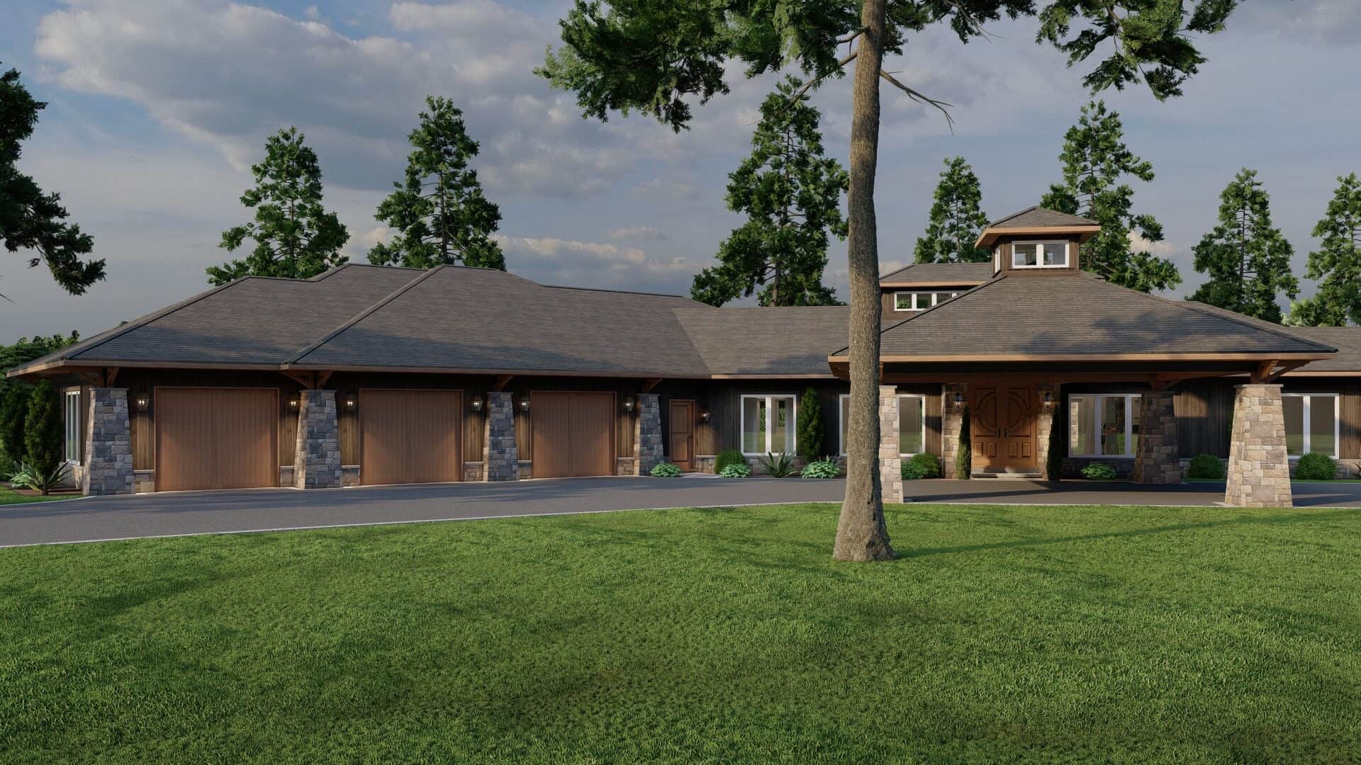 Garage of this 3-Bedroom,4183 Sq Ft Plan -153-2005