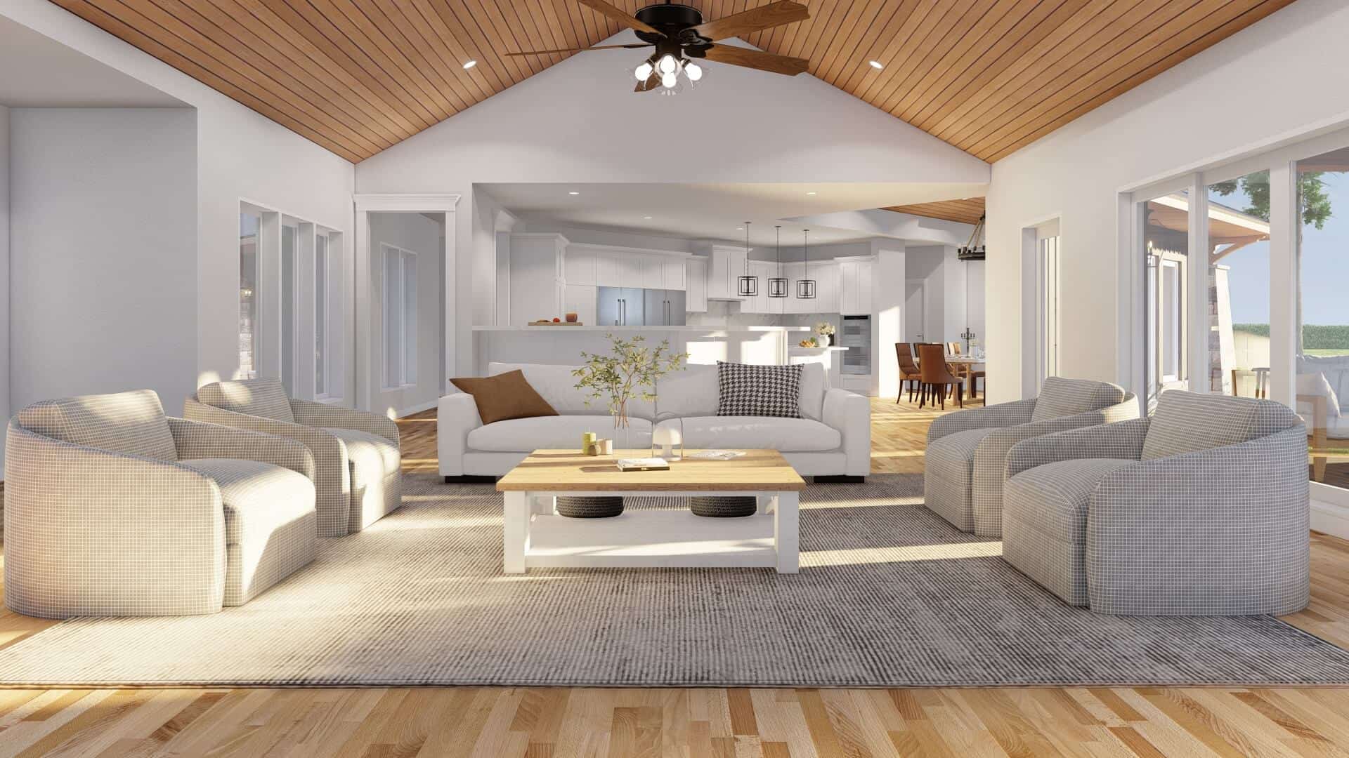 Great Room: Ceiling of this 3-Bedroom,4183 Sq Ft Plan -153-2005