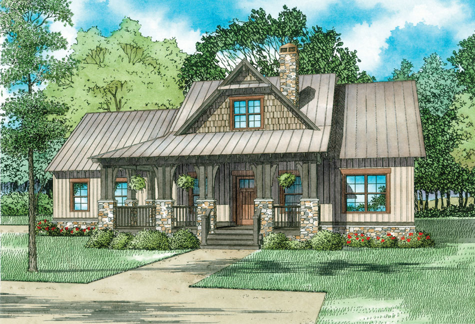 Craftsman home (ThePlanCollection: Plan #153-2039)