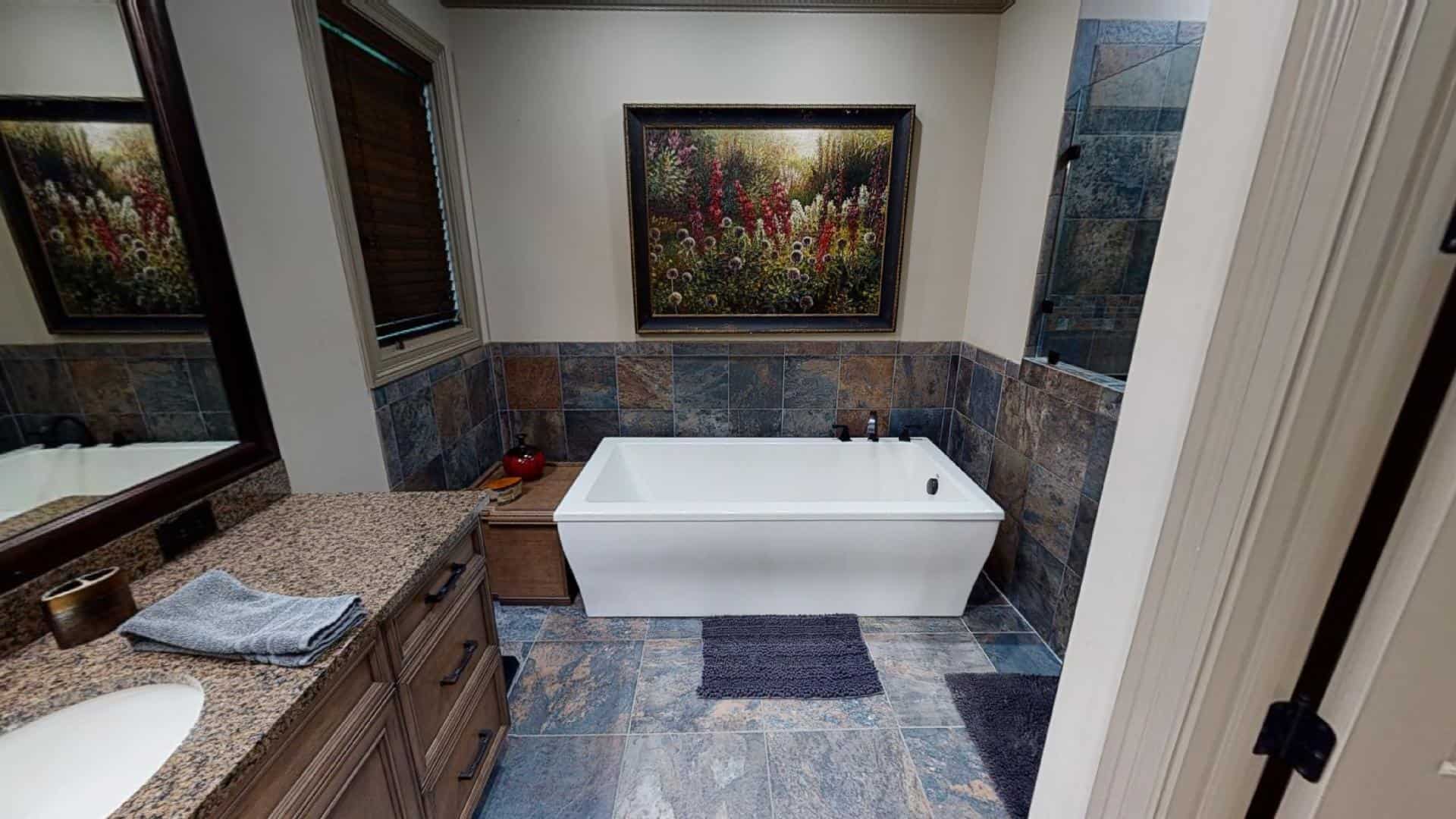 Master Bathroom: Tub of this 4-Bedroom,2470 Sq Ft Plan -153-2050