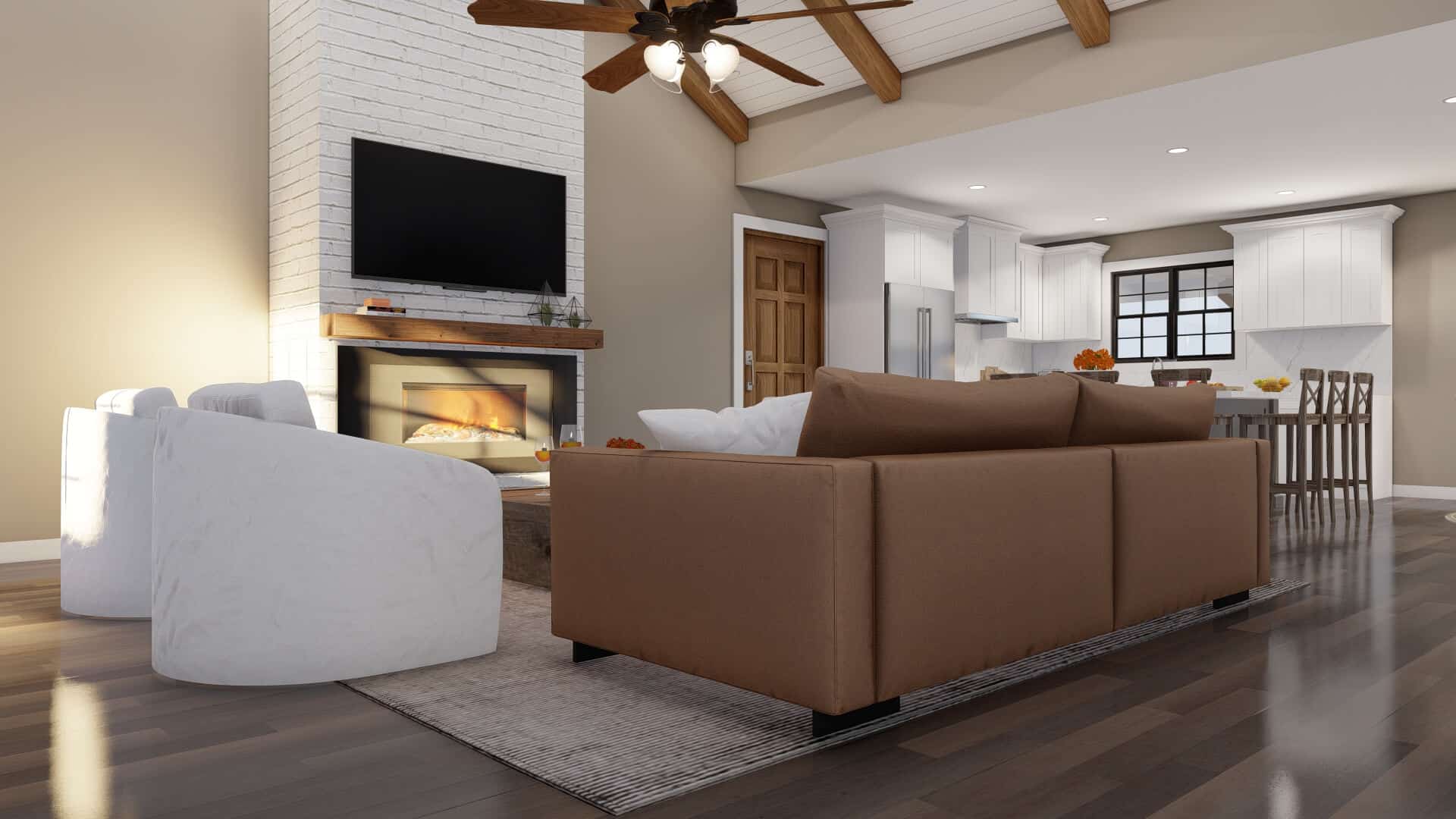 Great Room of this 3-Bedroom,1800 Sq Ft Plan -153-2054
