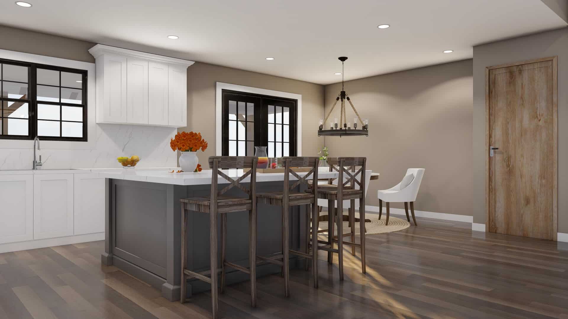 Kitchen: Kitchen Island of this 3-Bedroom,1800 Sq Ft Plan -153-2054