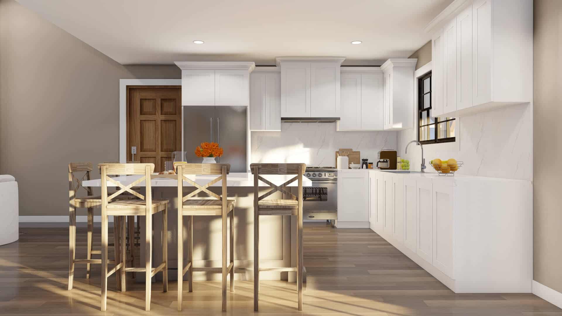 Kitchen: Kitchen Island of this 3-Bedroom,1800 Sq Ft Plan -153-2054