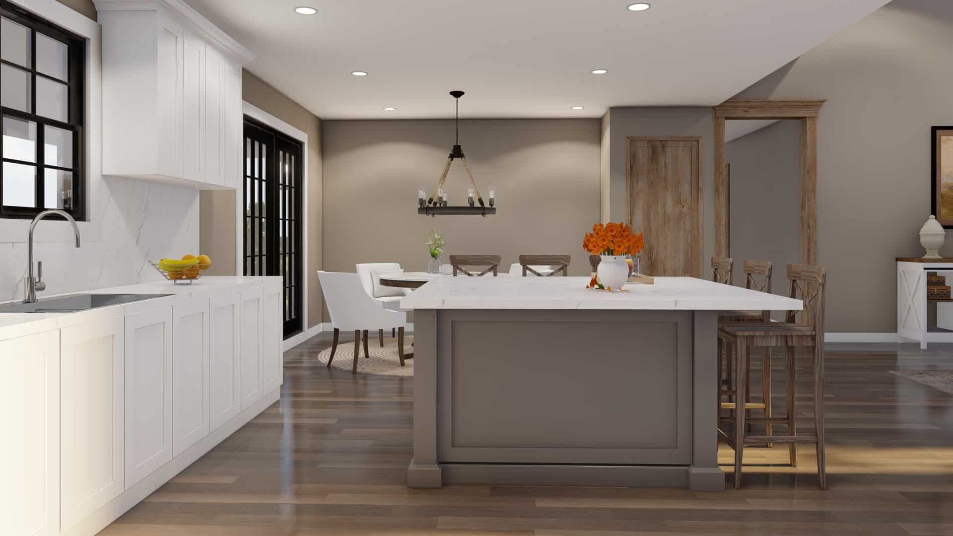 Kitchen: Kitchen Island of this 3-Bedroom,1800 Sq Ft Plan -153-2054