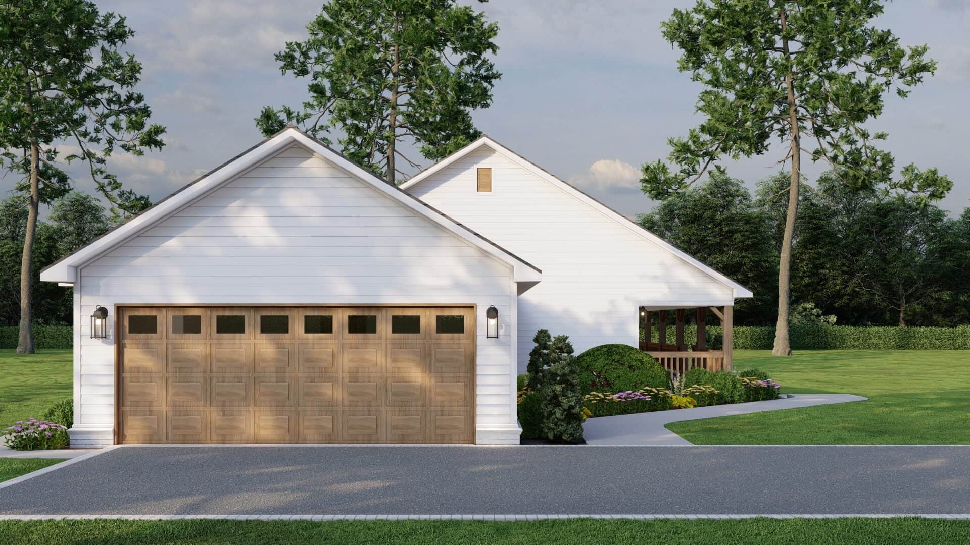 Left Side View of this 3-Bedroom,1800 Sq Ft Plan -153-2054