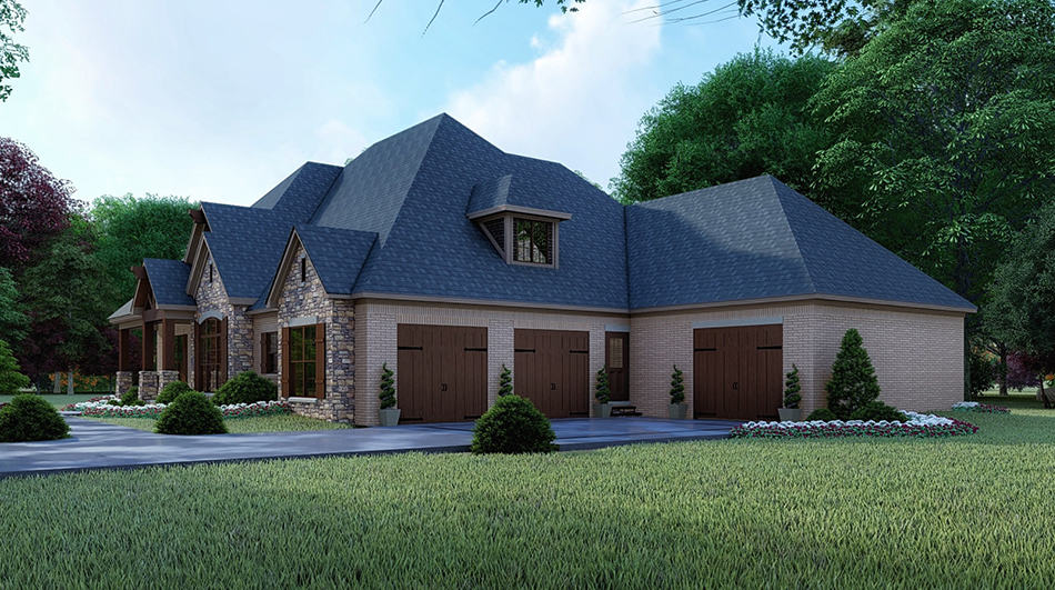 Right Side View of this 4-Bedroom, 2688 Sq Ft Plan - 153-2064