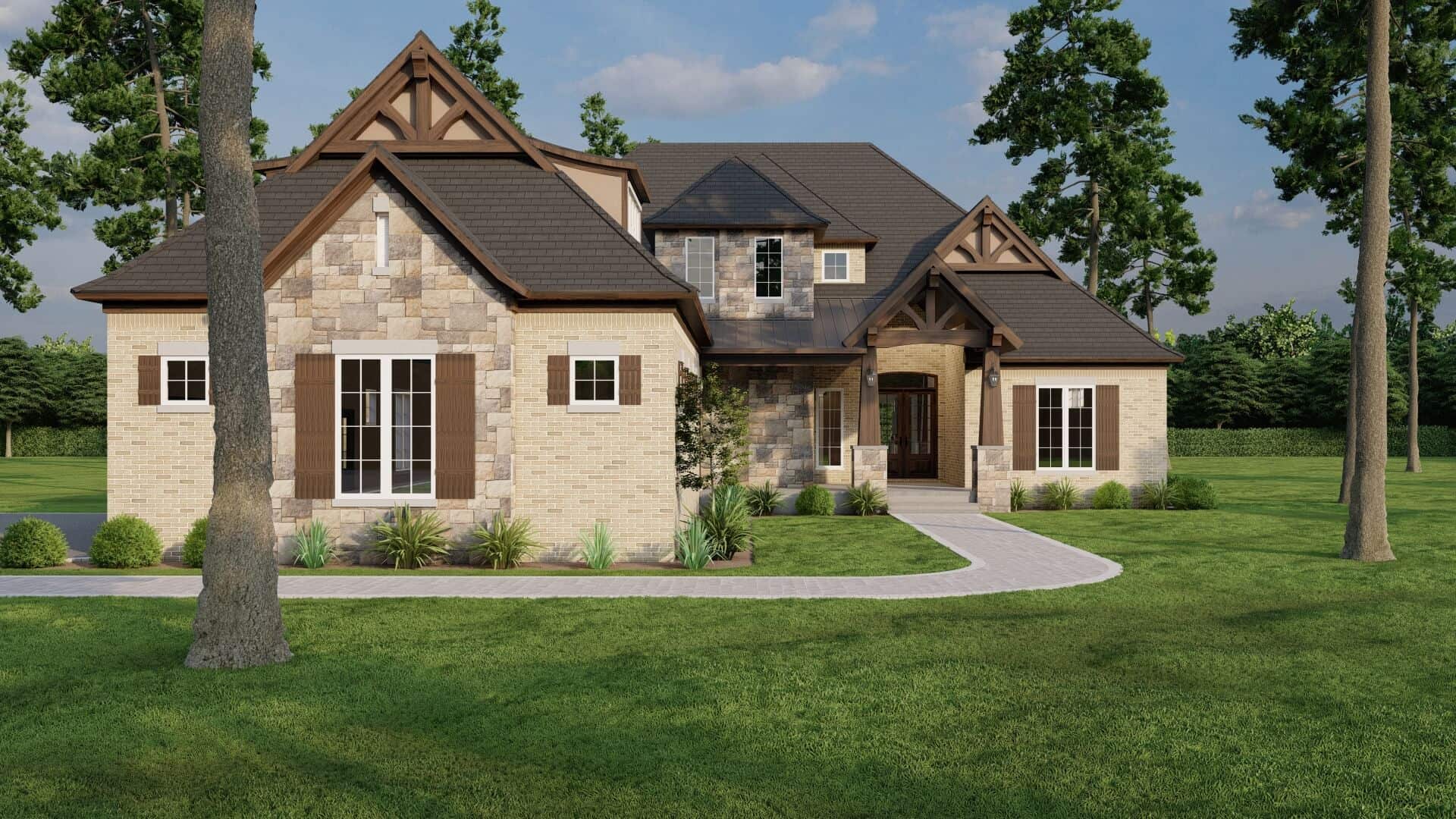 Craftsman home plan (ThePlanCollection: Plan #153-2075)
