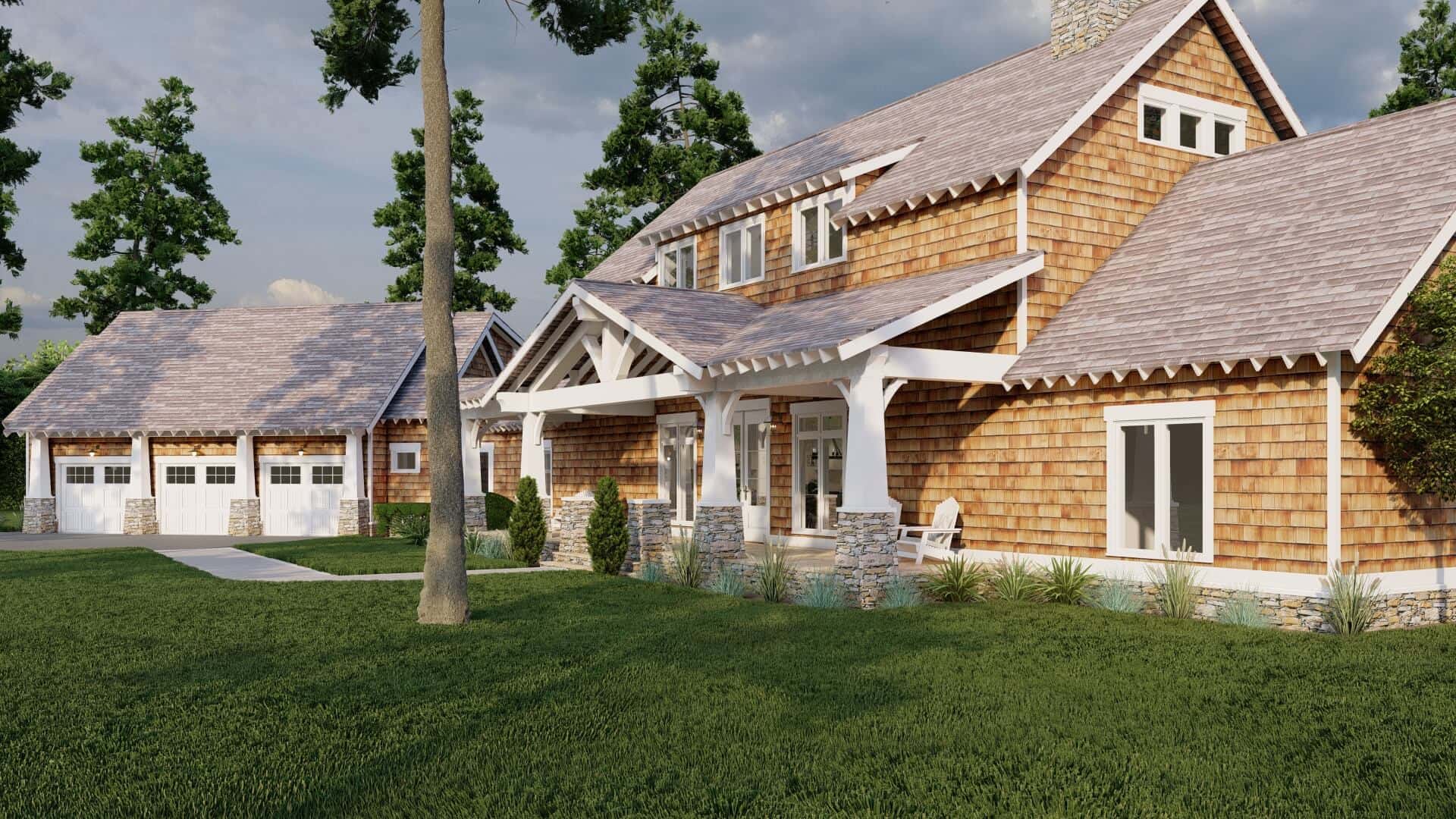 Right Side View of this 3-Bedroom,3417 Sq Ft Plan -153-2080