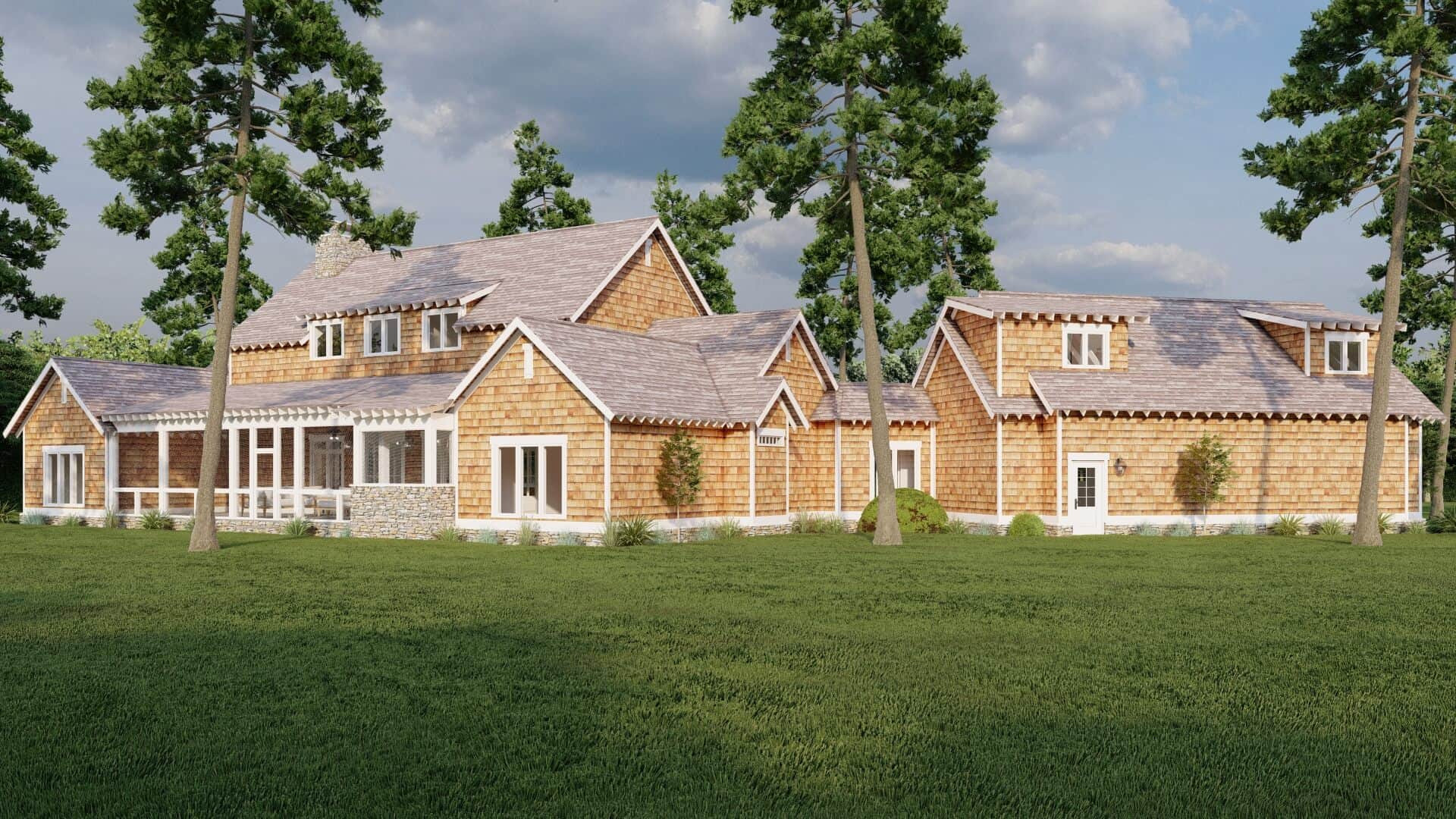Rear View of this 3-Bedroom,3417 Sq Ft Plan -153-2080