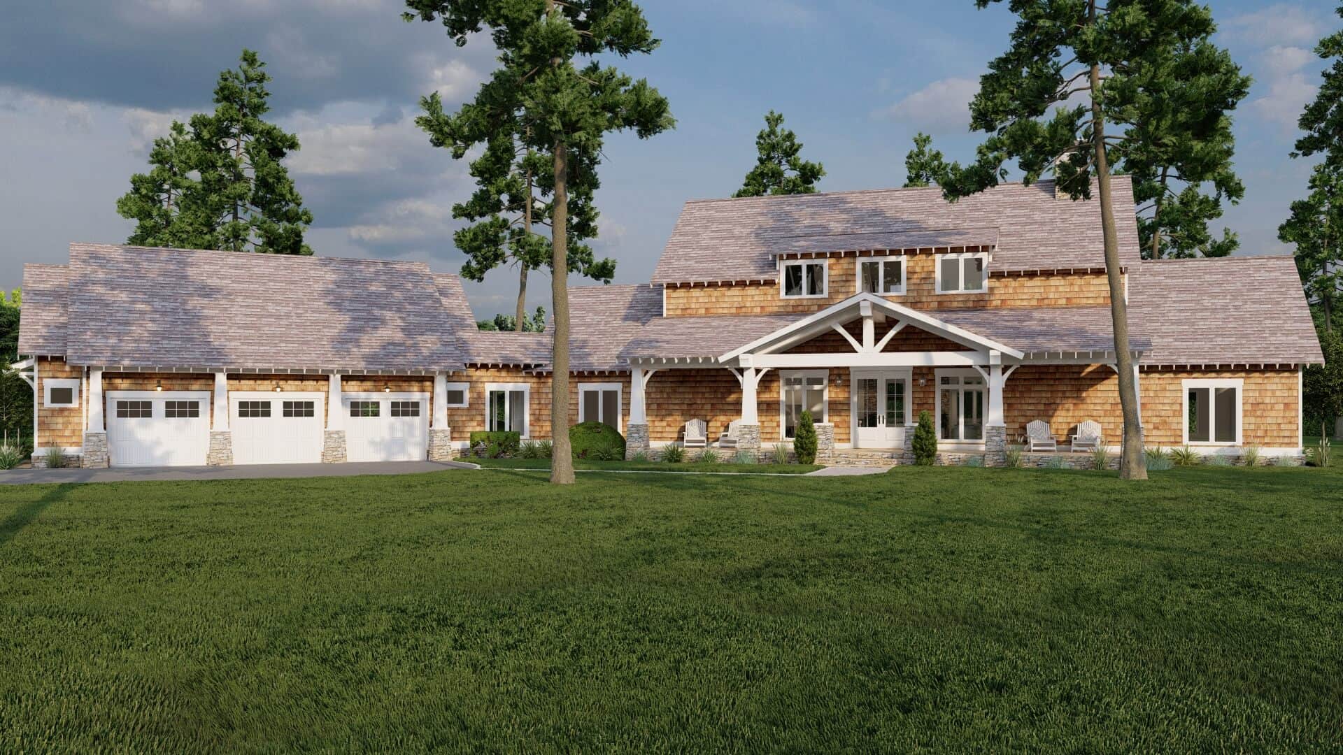 Craftsman home plan (ThePlanCollection: Plan #153-2080)