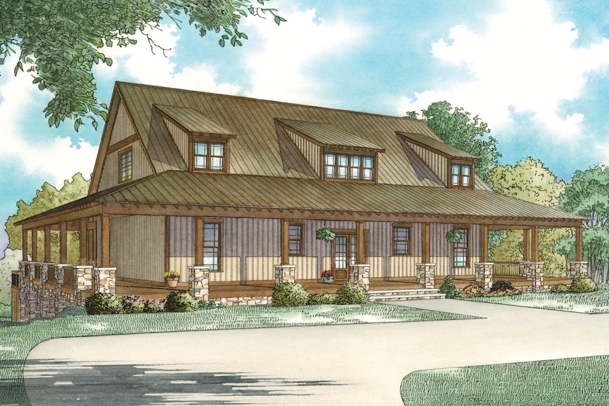 Coastal home (ThePlanCollection: Plan #153-2082)