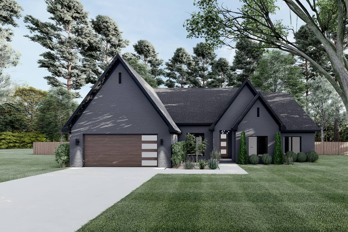 European Country home (ThePlanCollection: Plan #153-2101)