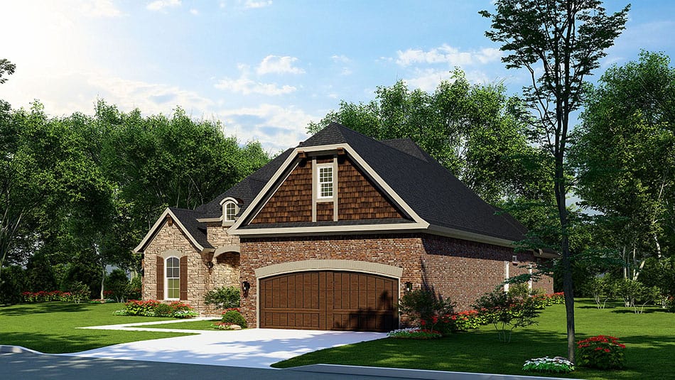 Right Side View of this 4-Bedroom, 2384 Sq Ft Plan - 153-2106