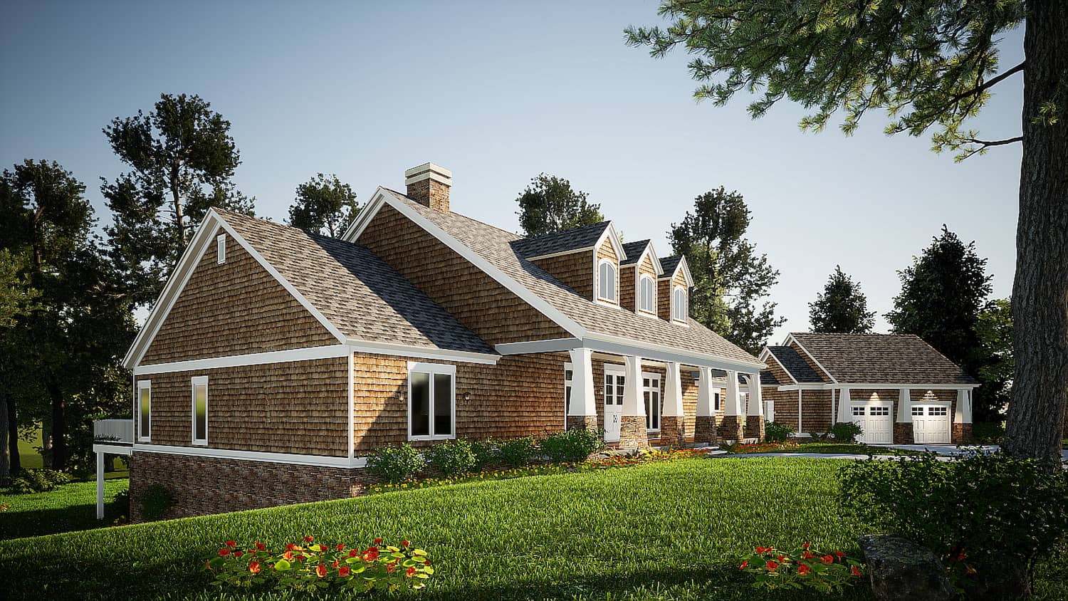 Left Side View of this 5-Bedroom, 4469 Sq Ft Plan - 153-2108