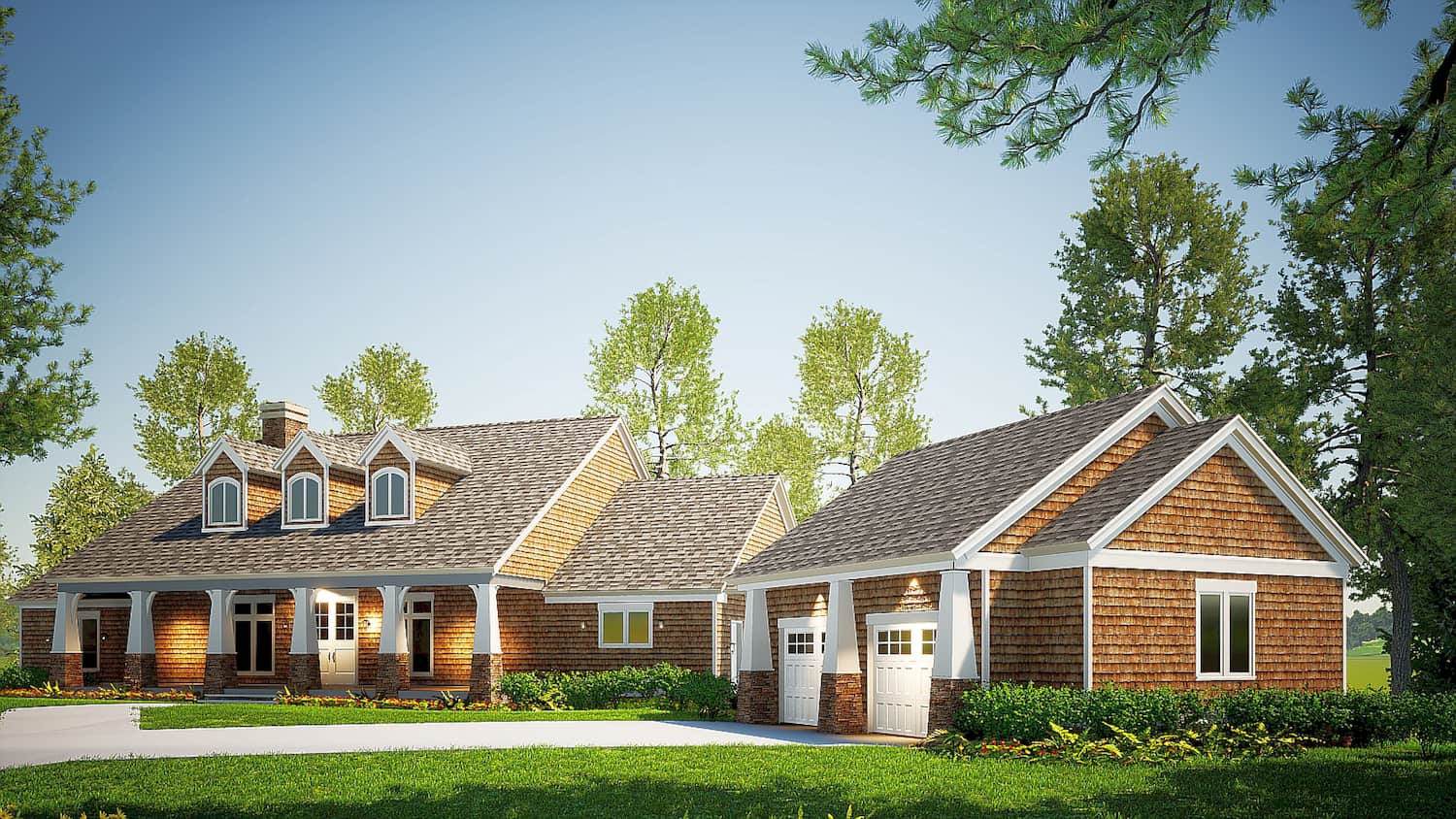 Right Side View of this 5-Bedroom, 4469 Sq Ft Plan - 153-2108
