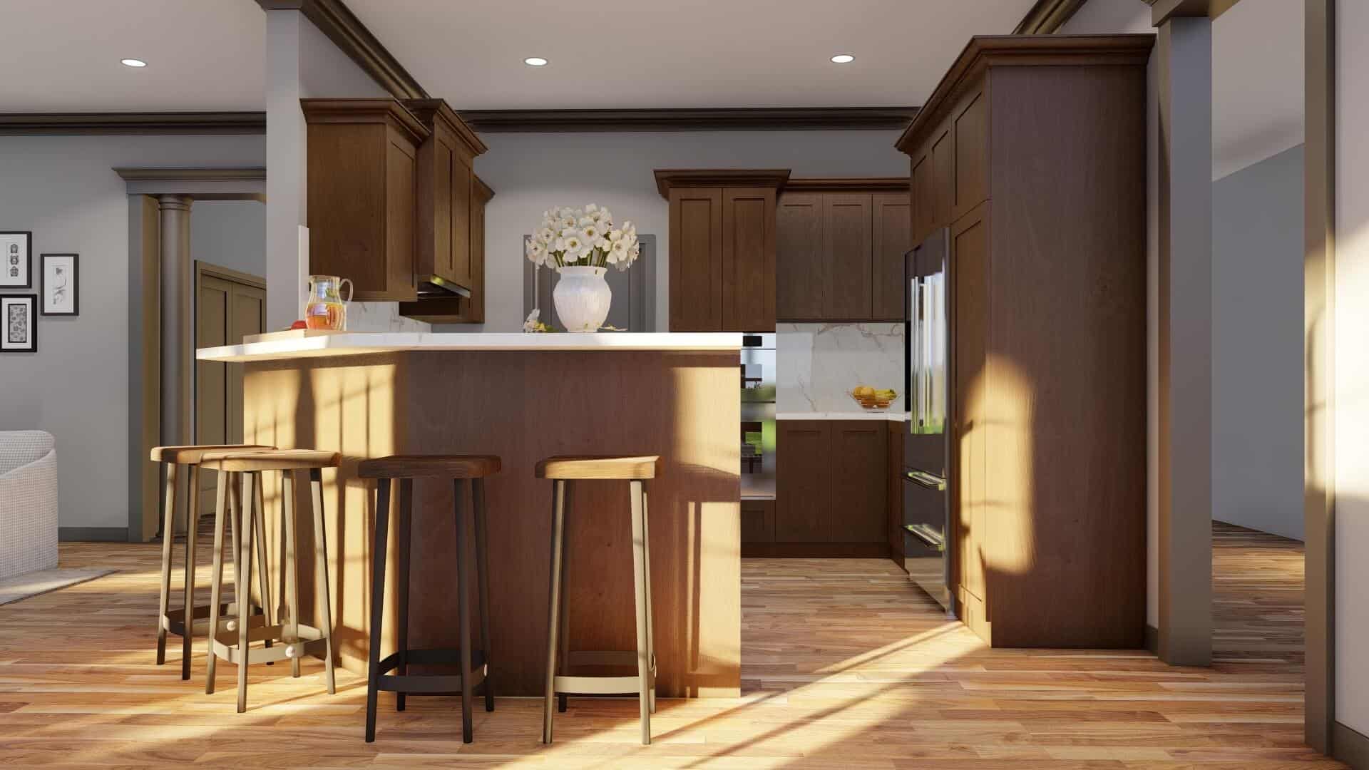 Kitchen: Breakfast Bar of this 3-Bedroom,2328 Sq Ft Plan -153-2109