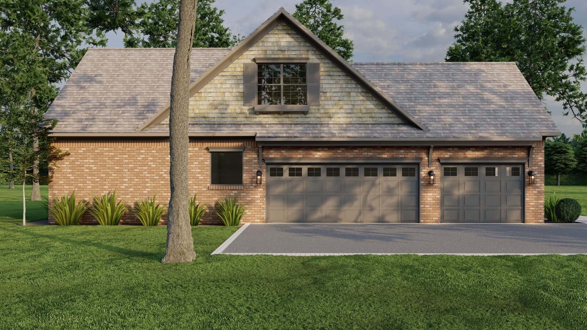 Left Side View of this 3-Bedroom,2328 Sq Ft Plan -153-2109