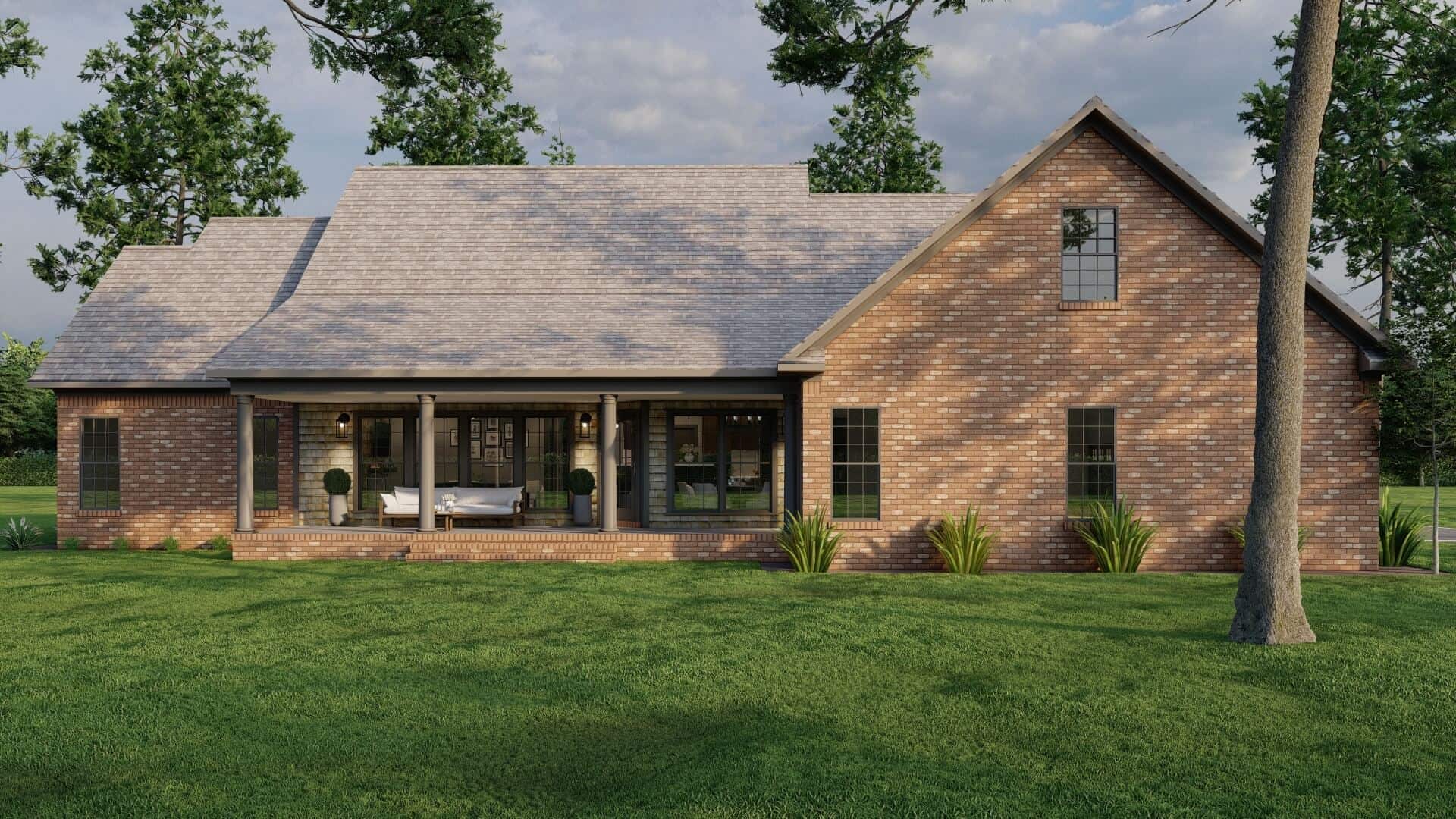 Rear View of this 3-Bedroom,2328 Sq Ft Plan -153-2109