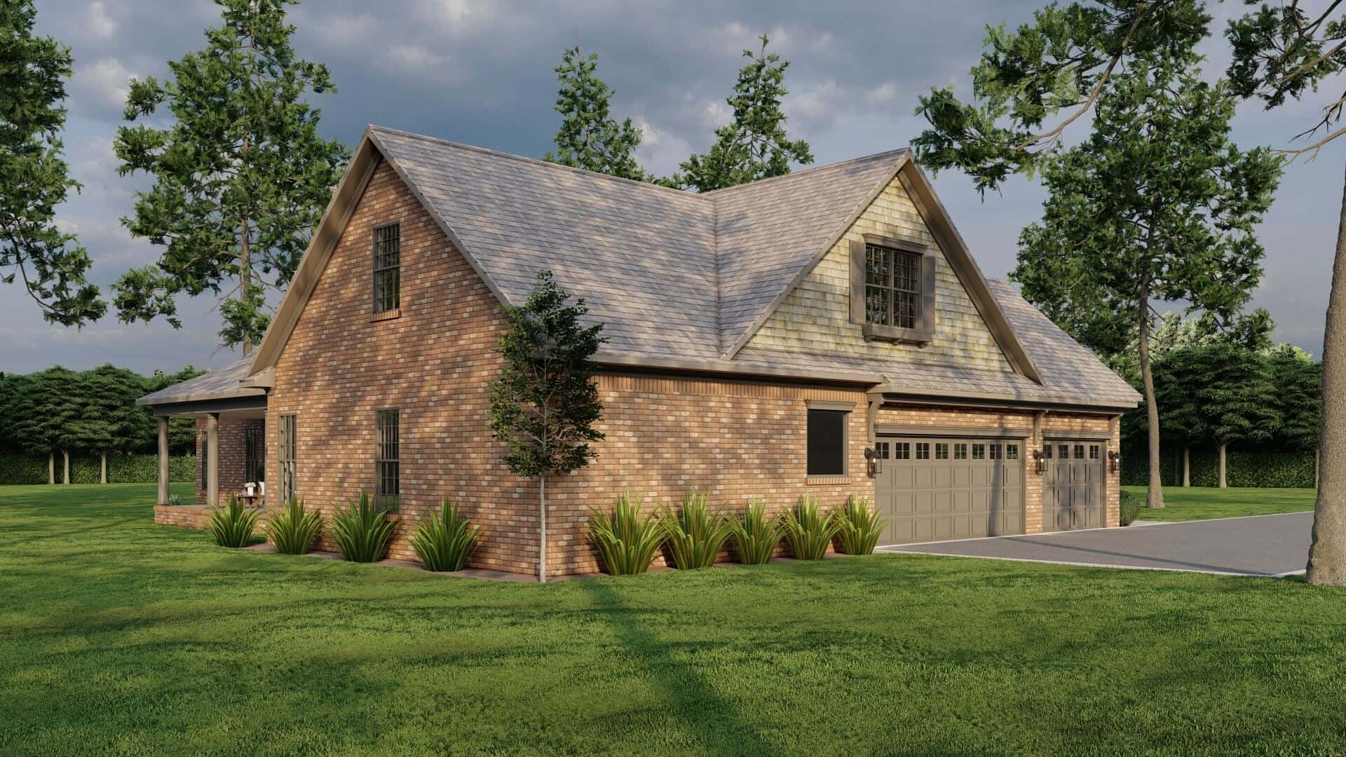 Rear View of this 3-Bedroom,2328 Sq Ft Plan -153-2109