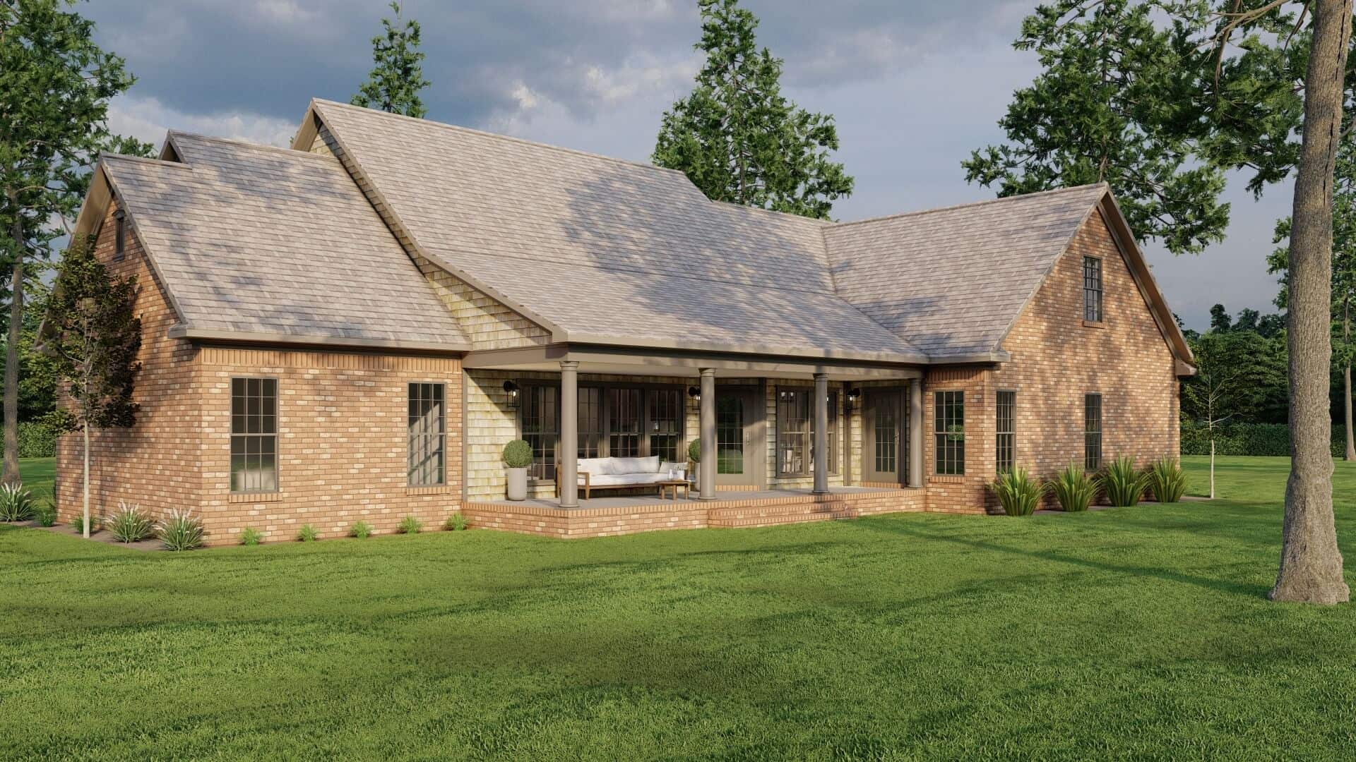 Rear View of this 3-Bedroom,2328 Sq Ft Plan -153-2109