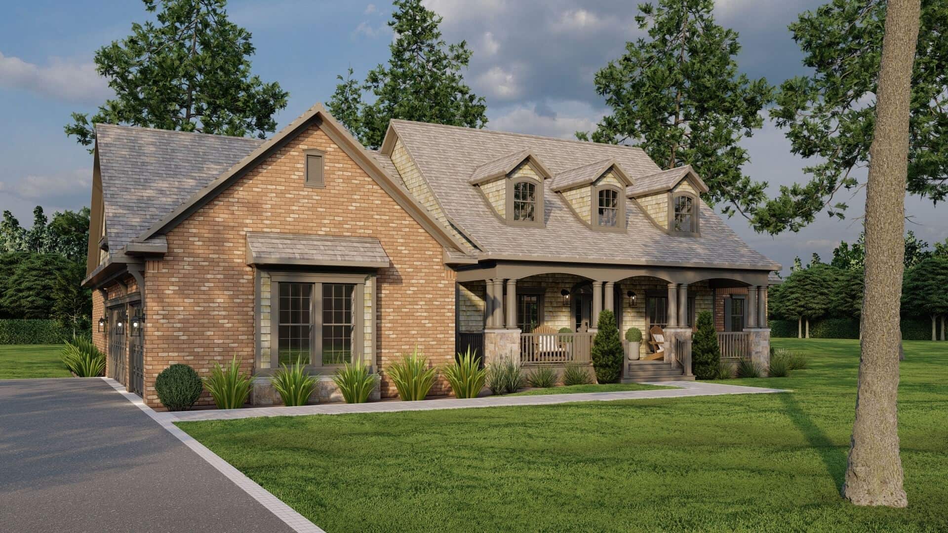 Left Side View of this 3-Bedroom,2328 Sq Ft Plan -153-2109