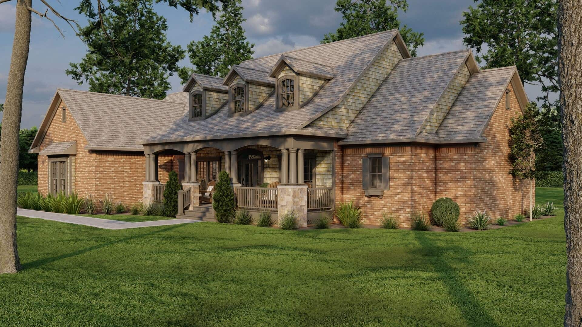 Right Side View of this 3-Bedroom,2328 Sq Ft Plan -153-2109