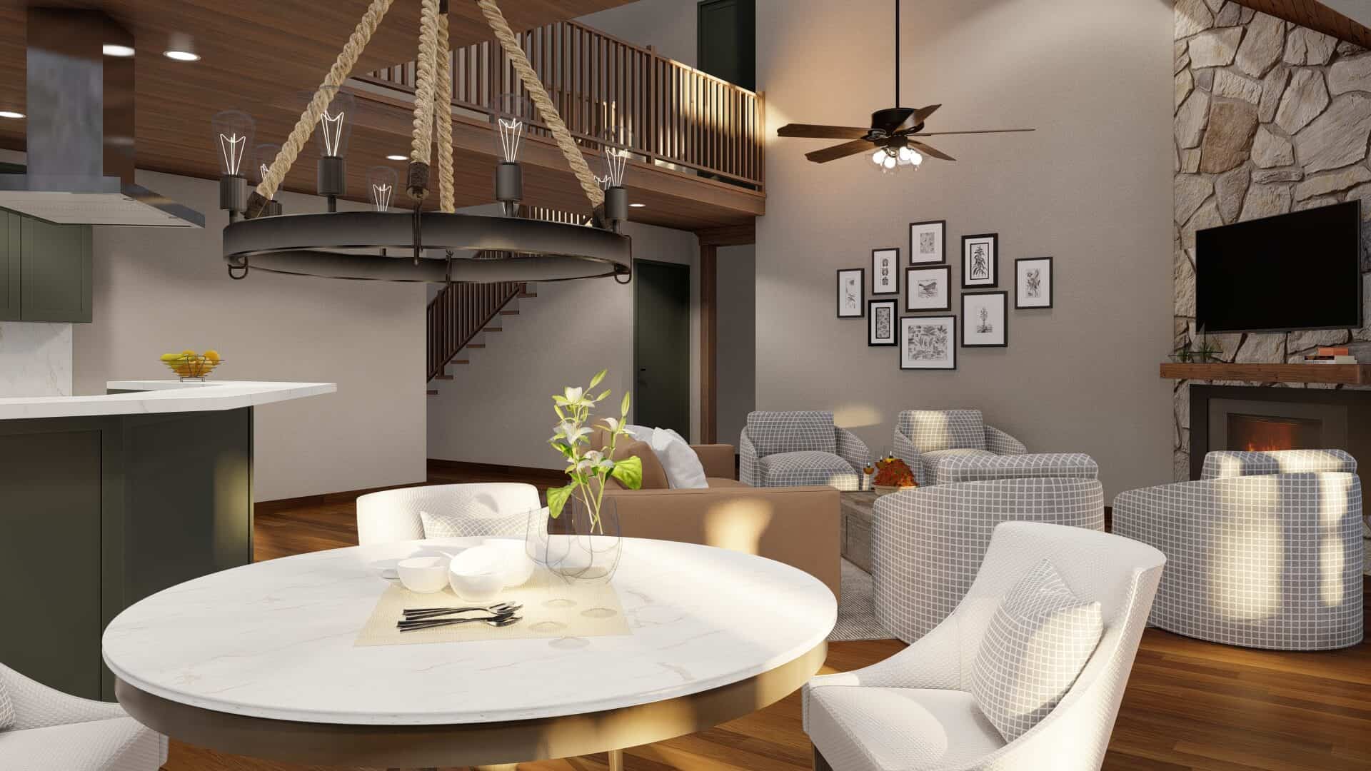 Kitchen: Breakfast Nook of this 4-Bedroom,2811 Sq Ft Plan -153-2110
