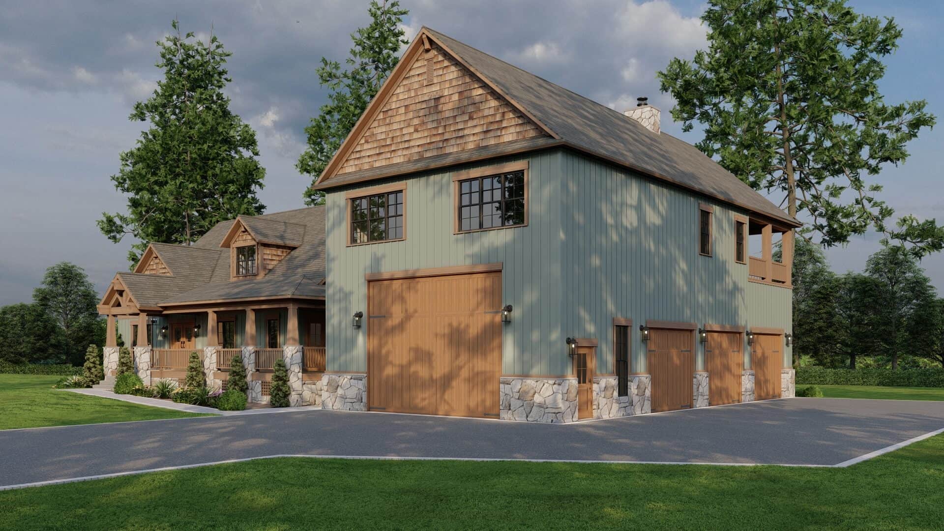 Right Side View of this 4-Bedroom,2811 Sq Ft Plan -153-2110