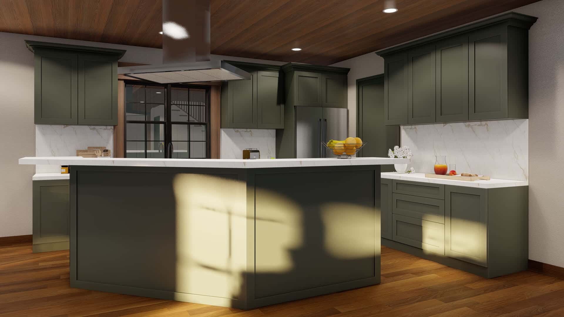 Kitchen: Kitchen Island of this 4-Bedroom,2811 Sq Ft Plan -153-2110
