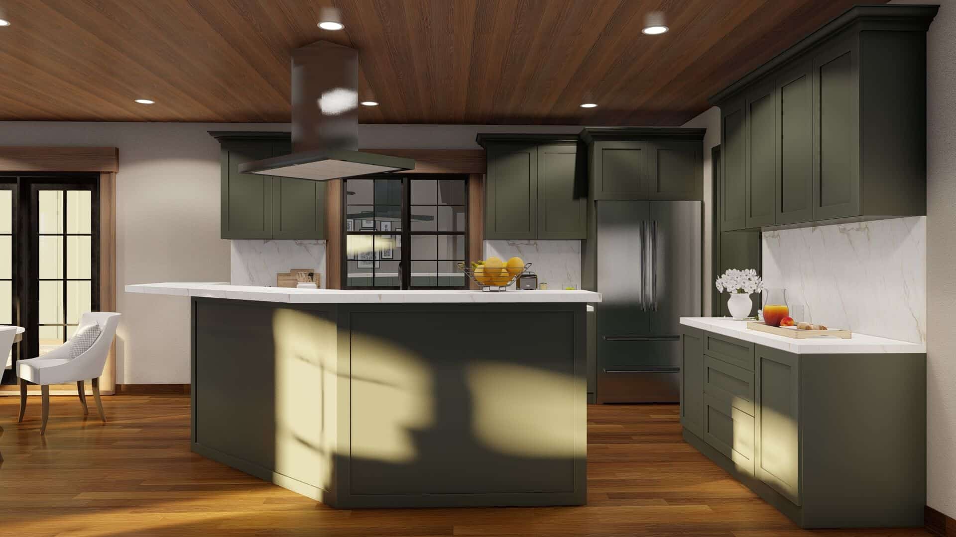 Kitchen: Kitchen Island of this 4-Bedroom,2811 Sq Ft Plan -153-2110