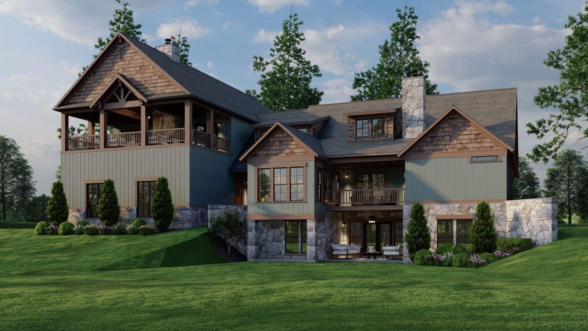 Rear View of this 4-Bedroom,2811 Sq Ft Plan -153-2110