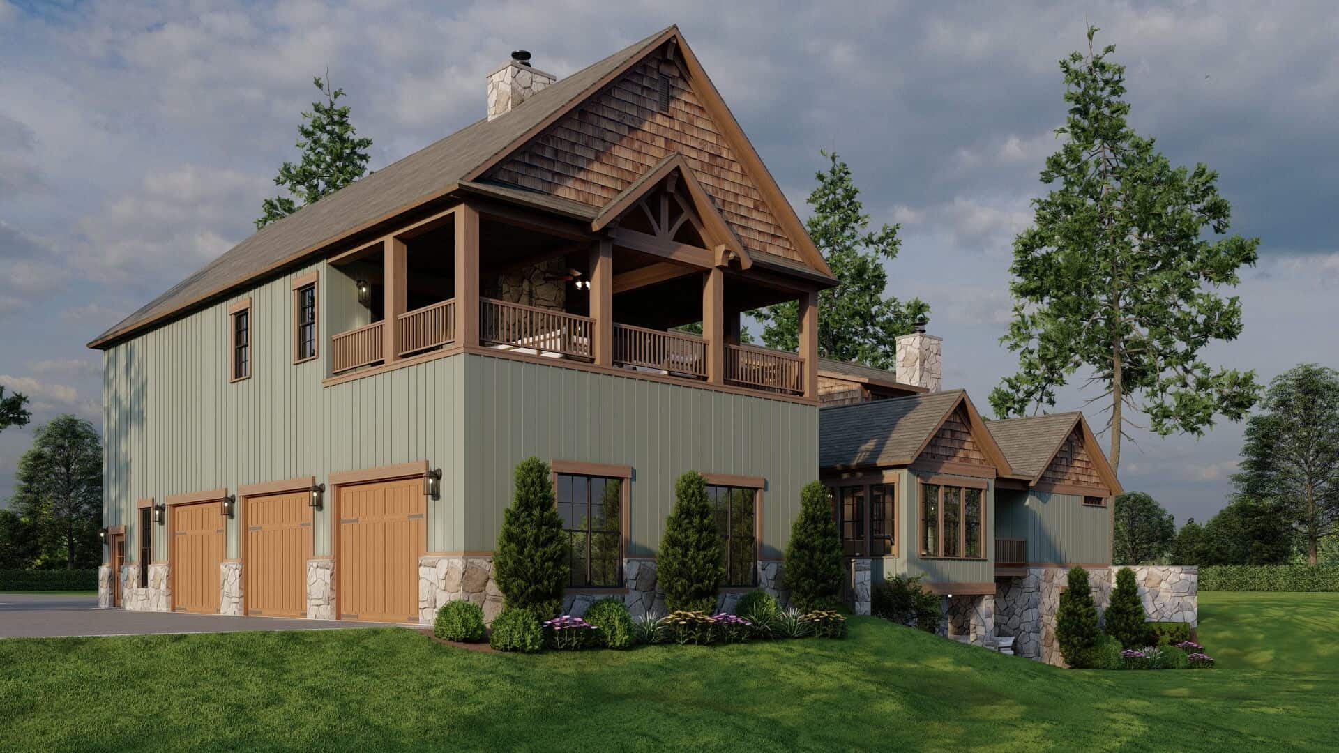 Rear View of this 4-Bedroom,2811 Sq Ft Plan -153-2110
