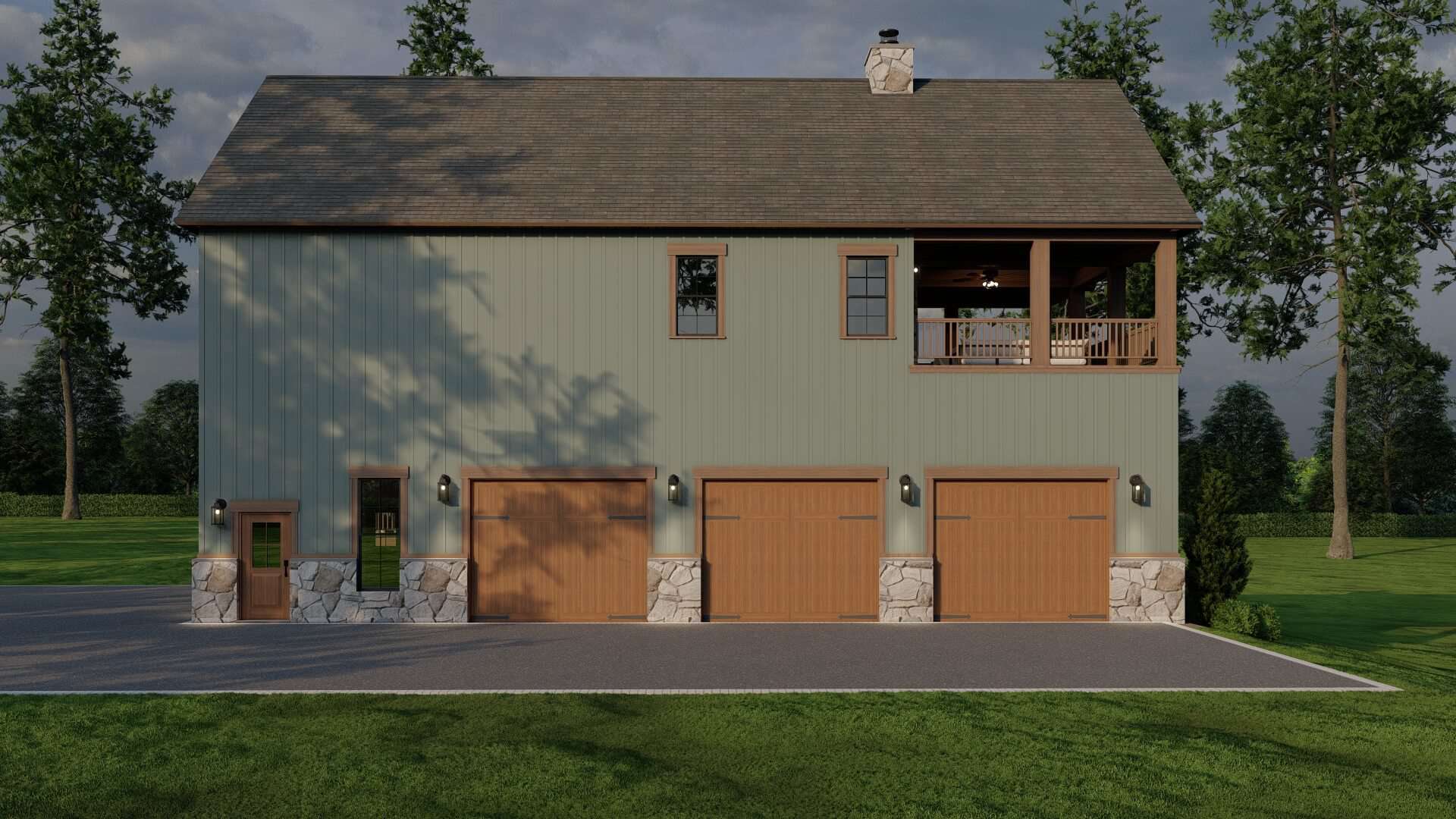 Right Side View of this 4-Bedroom,2811 Sq Ft Plan -153-2110