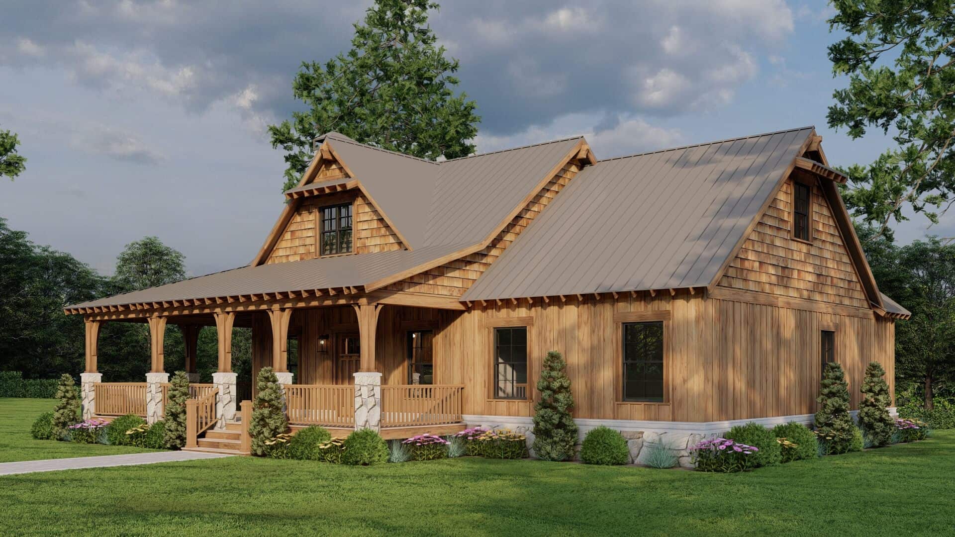 Right Side View of this 2-Bedroom,1766 Sq Ft Plan -153-2112
