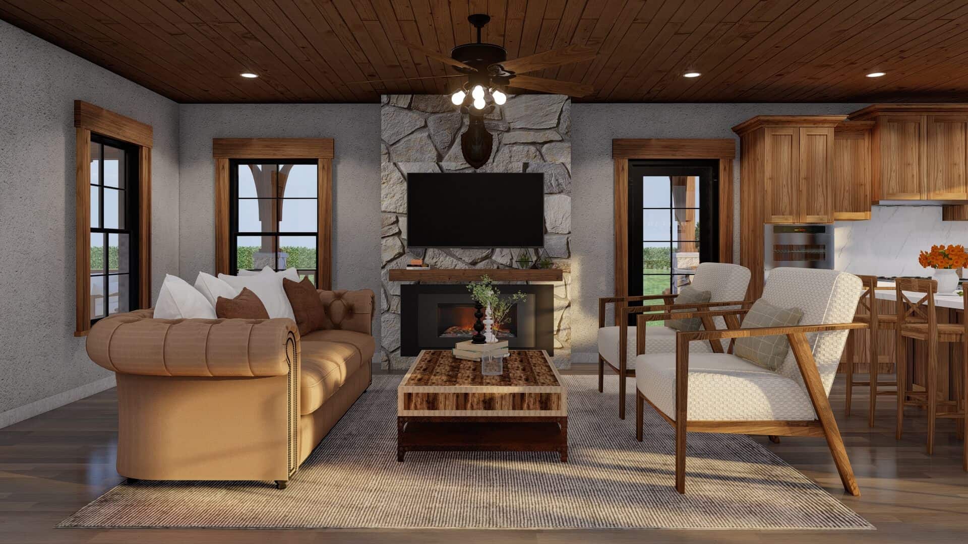 Great Room of this 2-Bedroom,1766 Sq Ft Plan -153-2112