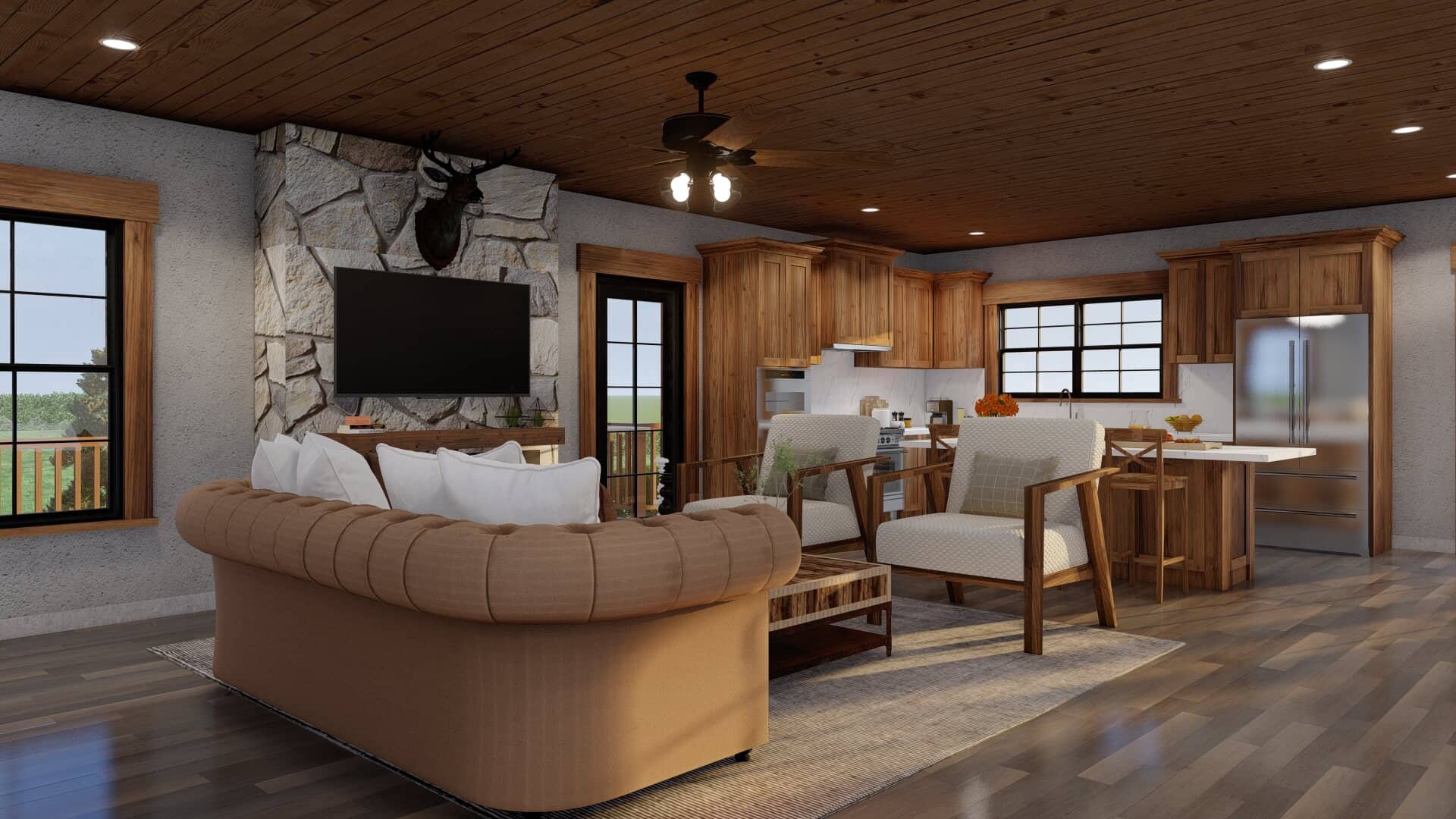 Great Room of this 2-Bedroom,1766 Sq Ft Plan -153-2112
