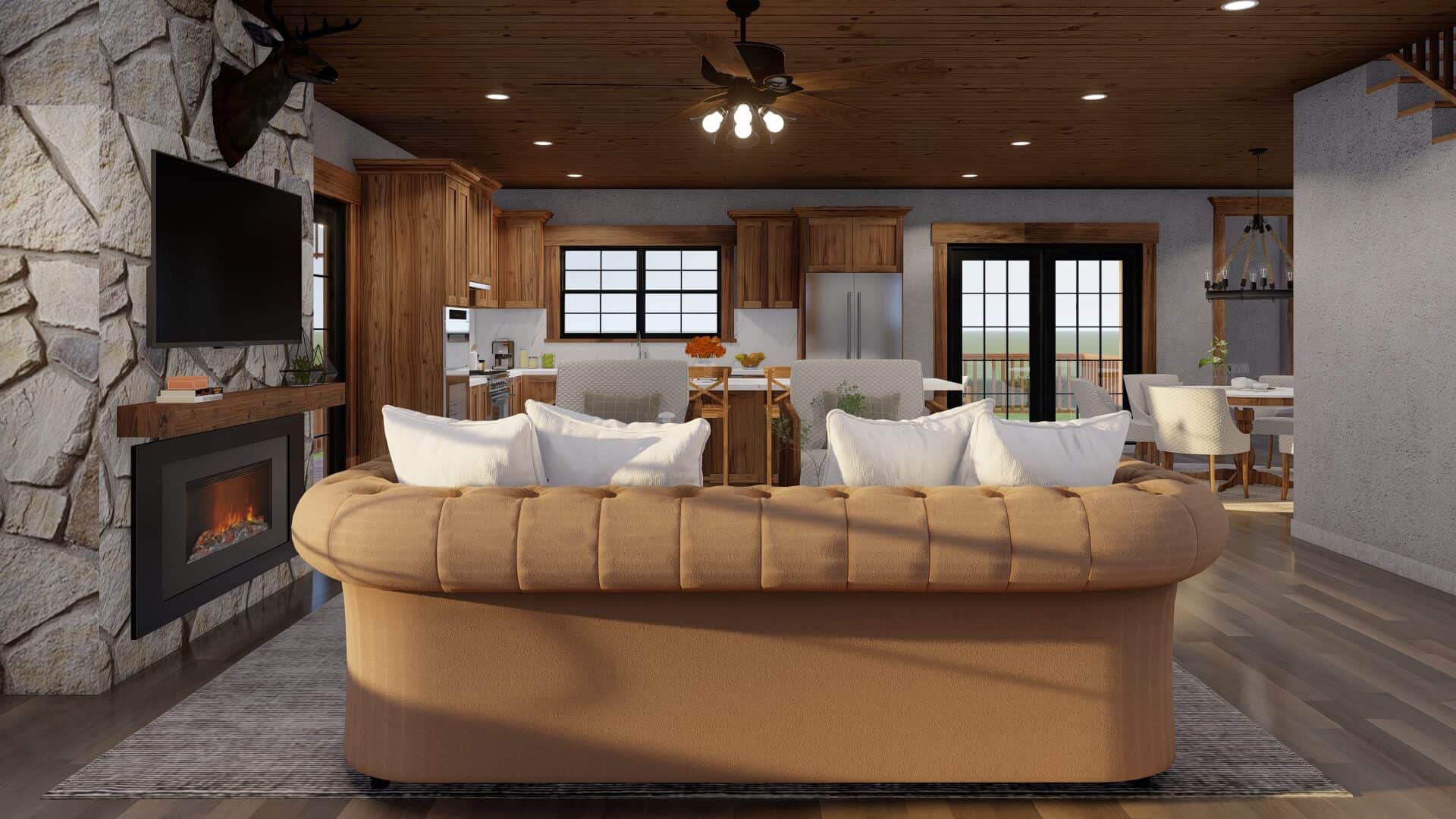 Great Room of this 2-Bedroom,1766 Sq Ft Plan -153-2112