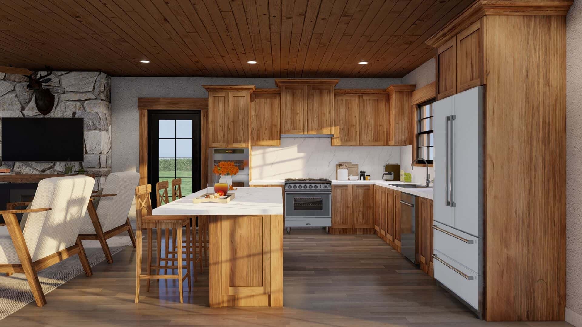 Kitchen: Kitchen Island of this 2-Bedroom,1766 Sq Ft Plan -153-2112