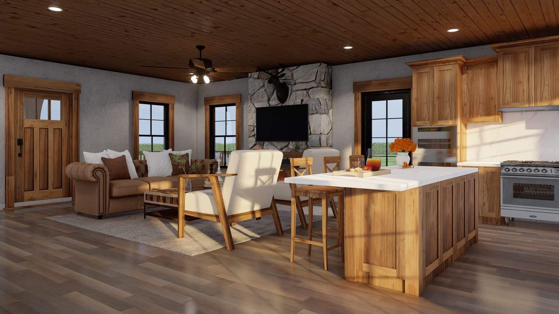 Kitchen: Kitchen Island of this 2-Bedroom,1766 Sq Ft Plan -153-2112